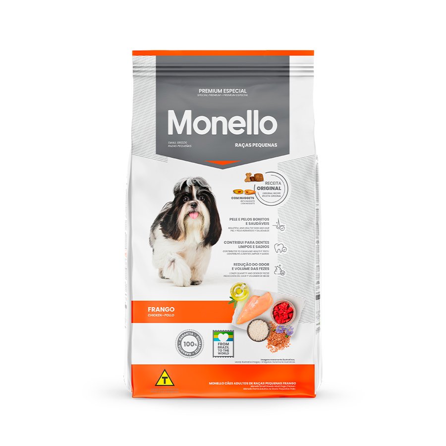Monello Cães Adultos Raças Pequenas Frango 7 Kg