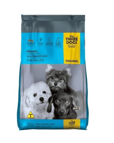 Three Dogs Original Filhotes Raças Pequenas E Mini 15kg